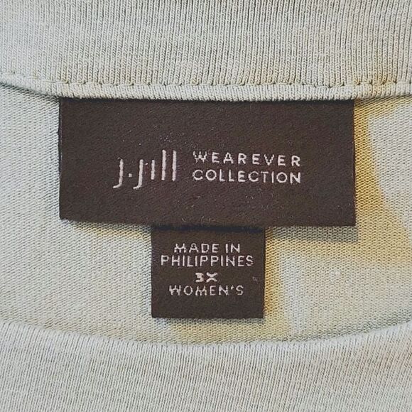 J. Jill Wearever Collection Sage Green Sleeveless Tank Top Size 3X - Picture 4 of 6